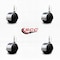 Service Caster 2'' Floor Safe Chrome Hooded Twin Wheel Caster 5/16 Threaded Stem, 4PK SCC-TS02S50D-NYU-BC-5161810-4 - alternate 2